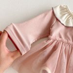 【66-90cm】ロンパースorカバーオール ベビー 前ボタン チュール - 画像 (14)