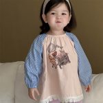 【73-100cm】ブラウス ベビー 長袖 カートゥーン プリント - 画像 (8)