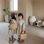 【80-130cm】ワンピース 女の子 韓国風 ナチュラル フリル襟 - 画像 (4)