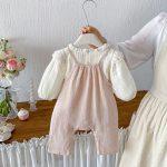 【66-90cm】2点セット ベビー キャミカバーオール スウィート - 画像 (5)
