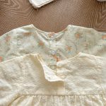 【66-100cm】ロンパース ベビー 長袖 無地or花柄 - 画像 (9)