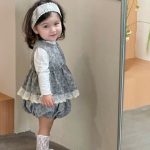 【73-100cm】セットアップ ベビー 小花柄 レース - 画像 (8)