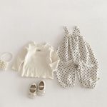 【73-100cm】Tシャツorサロペット ベビー ドット柄 おしゃれ - 画像 (7)