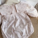 【66-100cm】ロンパース ベビー レース 蝶結び 小花柄 - 画像 (10)
