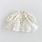 【73-120cm】ワンピース ベビー レース チュール - 画像 (2)