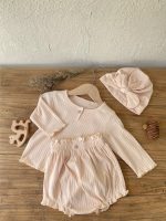 【66-90cm】セットアップ ベビー ジャカード ニット 帽子 - 画像 (5)
