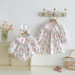 【66-90cm】ロンパース or ワンピース ベビー アイスクリーム プリント - 画像 (5)