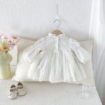 【66-90cm】ロンパース ベビー プリンセス風 パフスリープ - 画像 (10)