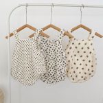 【66-90cm】ロンパース ベビー リブプリント サロペット - 画像 (10)