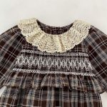 【66-130cm】ロンパースorワンピース ベビー レトロ チェック - 画像 (15)