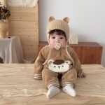 【66-100cm】ロンパース ベビー ビッグベア 暖かい - 画像 (5)