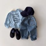 【73-120cm】パンツ キッズ ベーシック デニム やわらか - 画像 (5)