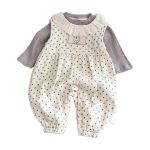 【66-90cm】サロペット&シャツ ベビー ウサギ ドット - 画像 (8)