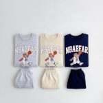 【80-130cm】セットアップ キッズ バスケットボール クマ - 画像 (2)