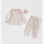 【73-110cm】セットアップ 女の子 柔らか 小花柄 - 画像 (4)