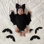 【66-100cm】セットアップ ロンパース 蝙蝠形ハロウィン - 画像 (9)