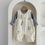 【73-100cm】セットアップ ベビー 英字 ロゴ シンプル - 画像 (9)