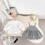 【73-120cm】セットアップ 女の子 レース チェック - 画像 (8)