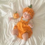 【66-90cm】ロンパース ベビー ハロウィン かぼちゃ - 画像 (2)