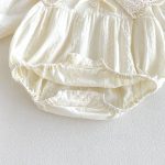【66-90cm】ロンパースorワンピース ベビー 姉妹服 レース花襟 - 画像 (13)
