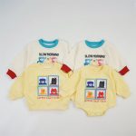 【66-120cm】ロンパースorトレーナー ベビー クマプリント