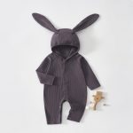 【66-100cm】カバーオール ベビー うさ耳帽 お出かけに - 画像 (6)