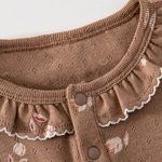 【66-90cm】カバーオール ベビー 小花柄 ラウンドネック - 画像 (9)