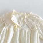 【66-90cm】ロンパースorワンピース ベビー 姉妹服 レース花襟 - 画像 (8)
