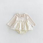 【66-90cm】ロンパース ベビー フラワー チュール - 画像 (3)