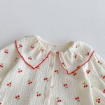【66-100cm】セットアップ ベビー チェリー柄 プリント - 画像 (10)