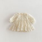 【66-90cm】ロンパース ベビー フラワー 刺繍 レース - 画像 (8)