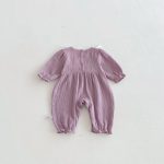 【66-90cm】カバーオール ベビー レース 刺繍 - 画像 (5)