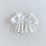 【66-90cm】ロンパースワンピ ベビー プリンセス フリル - 画像 (8)