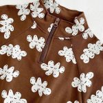 【80-120cm】セットアップ ベビー プリント ジップアップ ハイネック - 画像 (14)