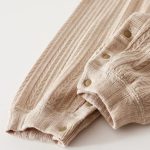 【66-90cm】カバーオール ベビー フリル襟 ジャカード - 画像 (9)