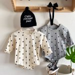 【66-90cm】ロンパース ベビー 柔らかい ドット - 画像 (6)