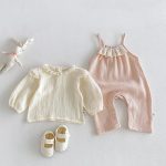 【66-90cm】2点セット ベビー キャミカバーオール スウィート - 画像 (3)