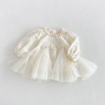 【73-120cm】ワンピース ベビー レース チュール - 画像 (4)