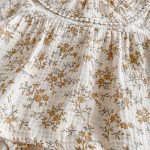 【80-90cm】ロンパース ベビー 丸襟 小花柄 - 画像 (11)