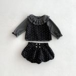 【66-100cm】セットアップ ベビー 花柄キャミ 丸襟 3点セット - 画像 (9)