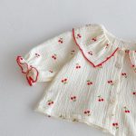 【66-100cm】セットアップ ベビー チェリー柄 プリント - 画像 (11)