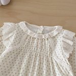 【66-90cm】ロンパース ベビー スイート 花柄レース - 画像 (6)