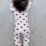 【66-90cm】カバーオール ベビーハート 蝶結び フリル袖 - 画像 (6)