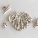 【66-90cm】ロンパース ベビー リーフ柄 お出かけに - 画像 (3)