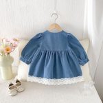 【73-110cm】ワンピース 女の子 デニム 可愛い - 画像 (6)