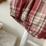 【66-90cm】ロンパース ベビー レッド チェック - 画像 (11)