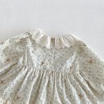 【66-90cm】ロンパース ベビー 丸襟 小花柄 - 画像 (9)