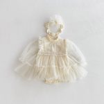 【66-90cm】ロンパース ベビー チュール ボリューム 3色選べる - 画像 (15)