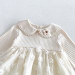 【66-90cm】ロンパース ベビー フラワー チュール - 画像 (7)
