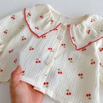 【66-100cm】セットアップ ベビー チェリー柄 プリント - 画像 (12)